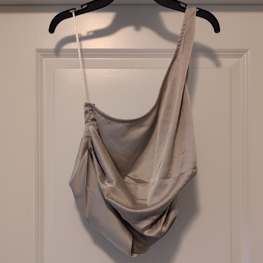 Golden Satin Top